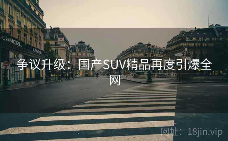 争议升级：国产SUV精品再度引爆全网