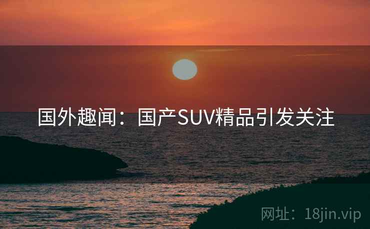 国外趣闻：国产SUV精品引发关注